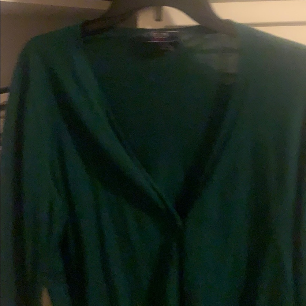 Forest green cardigan